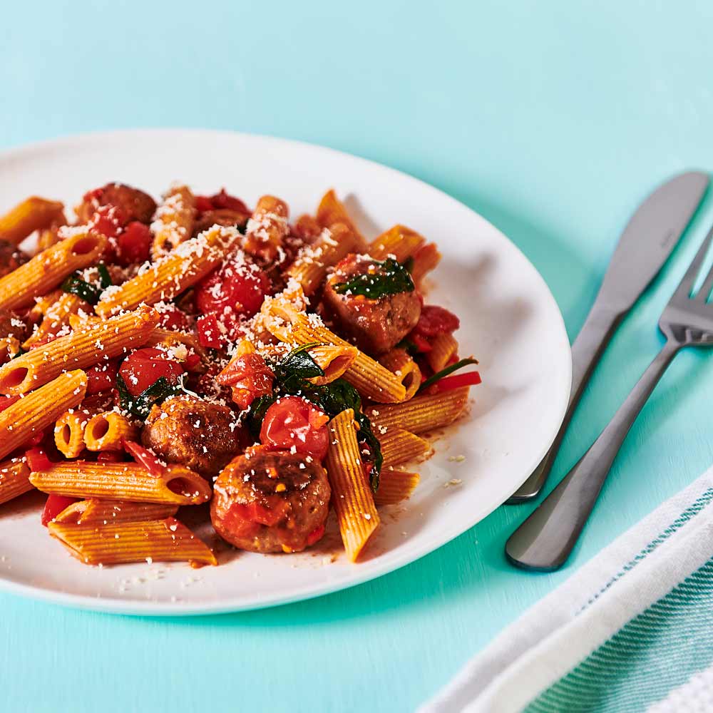 Chorizo with Cherry Tomato with SMART Protein Penne